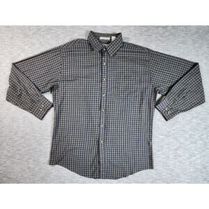 Key Elements Lightweight Long Sleeve Button Up Dress Shirt Mens Size Large